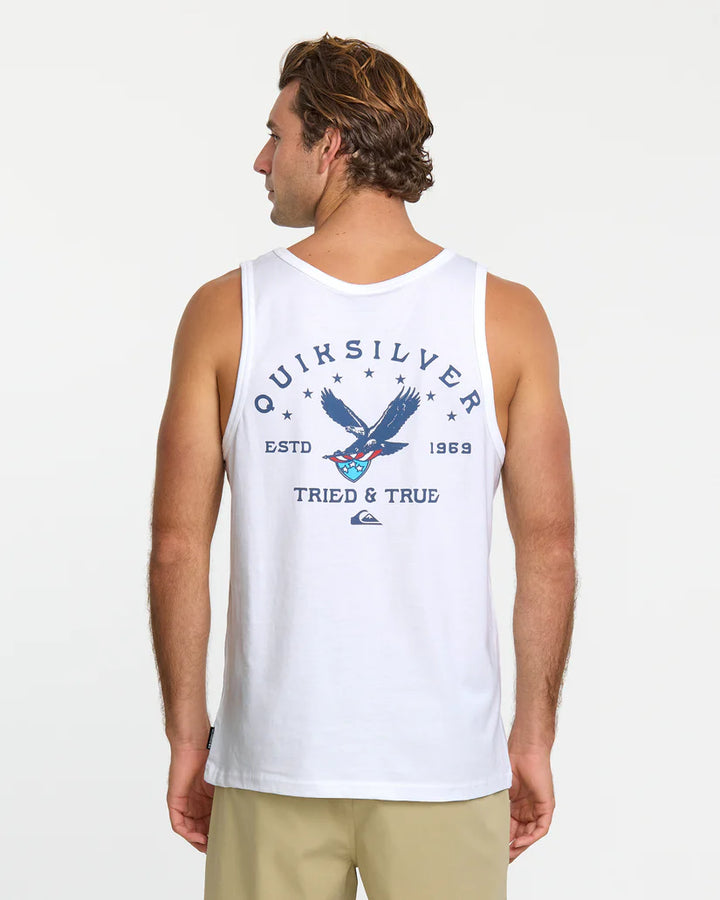 Quiksilver Men's Eagle USA Tank Top - White 1