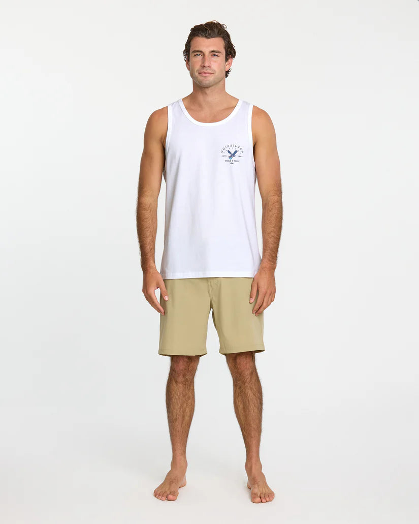 Quiksilver Men's Eagle USA Tank Top - White 2