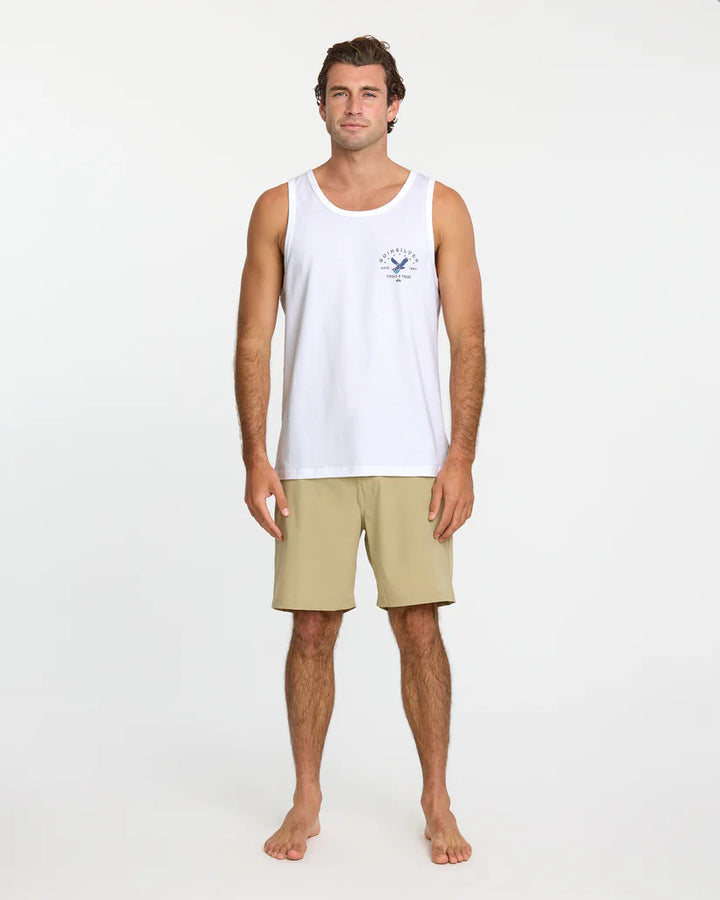 Quiksilver Men's Eagle USA Tank Top - White 2