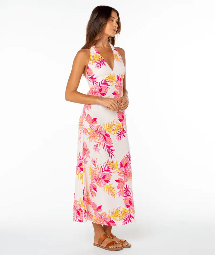 Roxy Women’s Beach Day Maxi Dress Dew Summer Daze angled