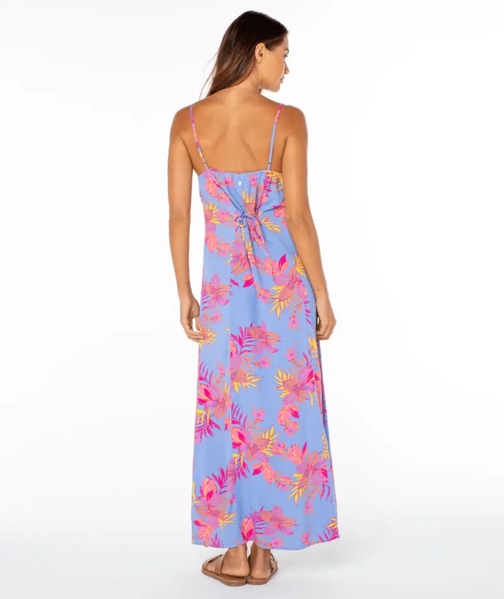 Roxy Women’s Skylar Maxi Dress Cornflower Blue Summer Daze back