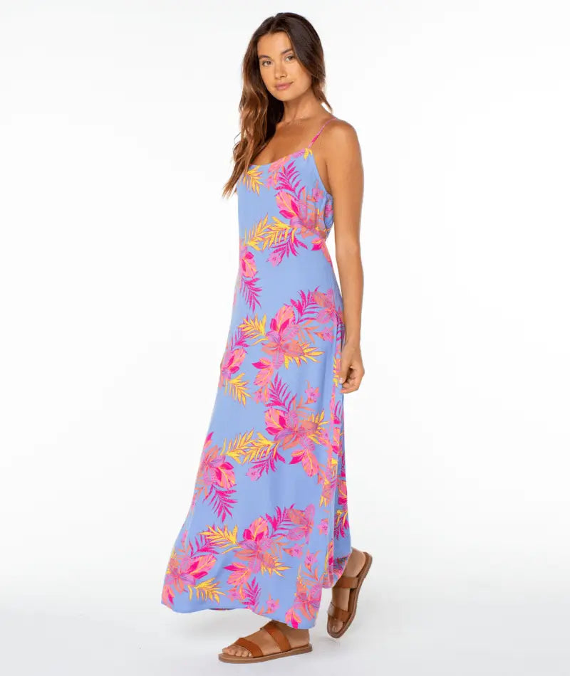 Roxy Women’s Skylar Maxi Dress Cornflower Blue Summer Daze side