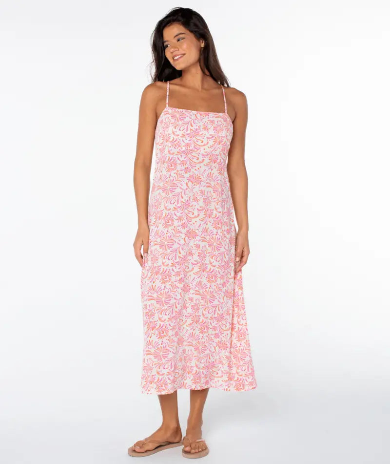 Roxy Women’s Balmy Sunset Dress Dew Sea Spell