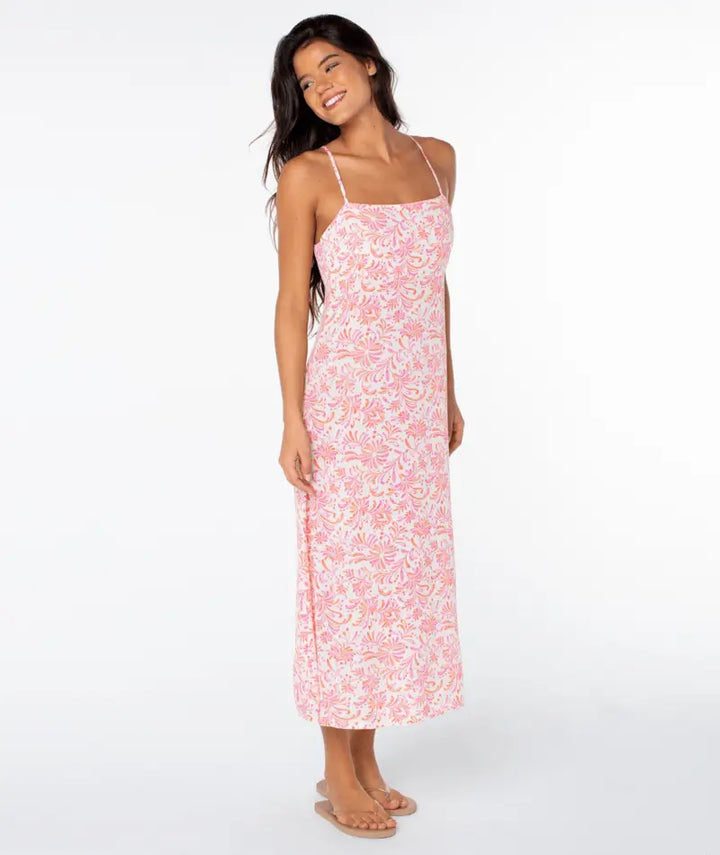 Roxy Women’s Balmy Sunset Dress Dew Sea Spell 1
