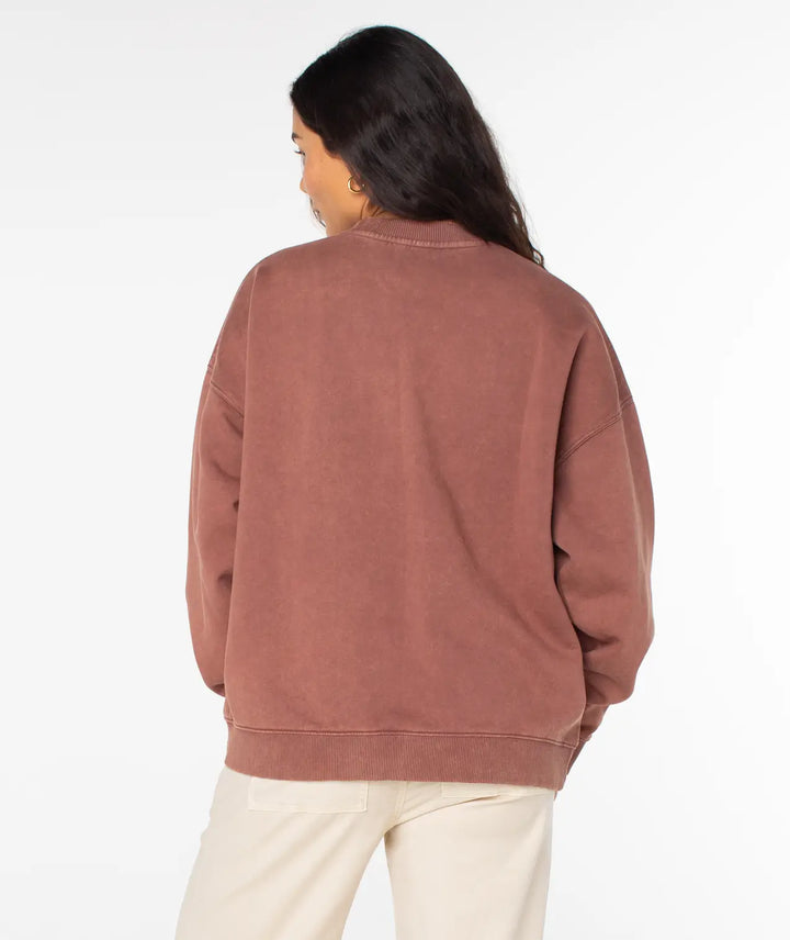 Roxy Women's Lineup Oversized Crew 4