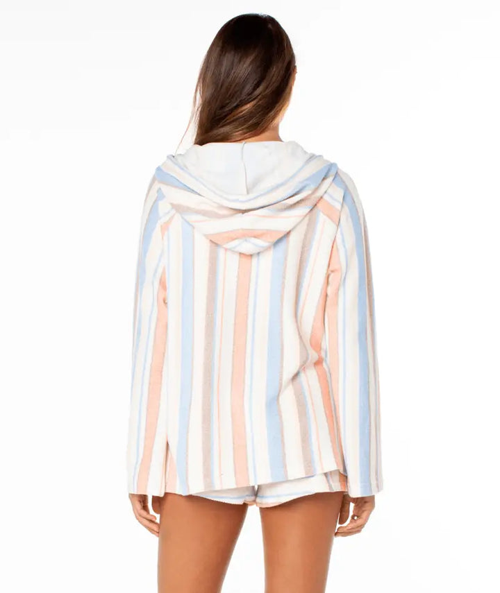 Roxy Women’s Wild And Free Sweatshirt Dew Lineup Stripe