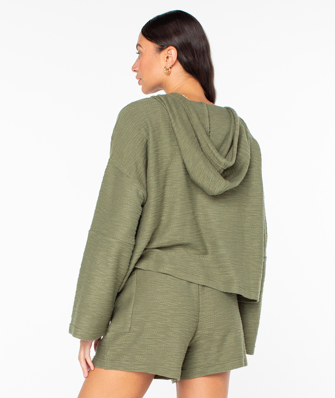 Roxy Women's Rich Coast Solid Sweater olive1