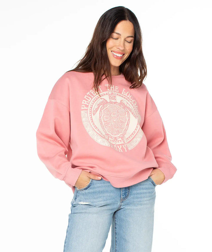 Roxy Women’s Morning Hike Crew Mauve 2