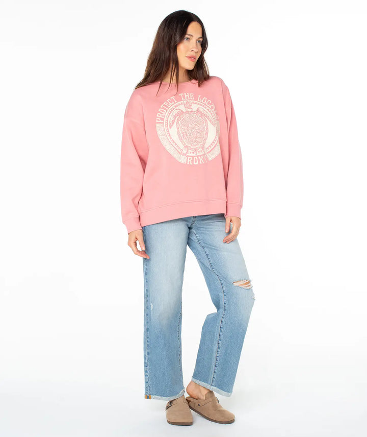 Roxy Women’s Morning Hike Crew Mauve