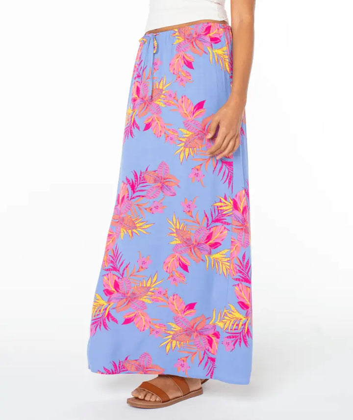 Roxy Women’s Iyla Woven Skirt Cornflower Blue Summer Daze side