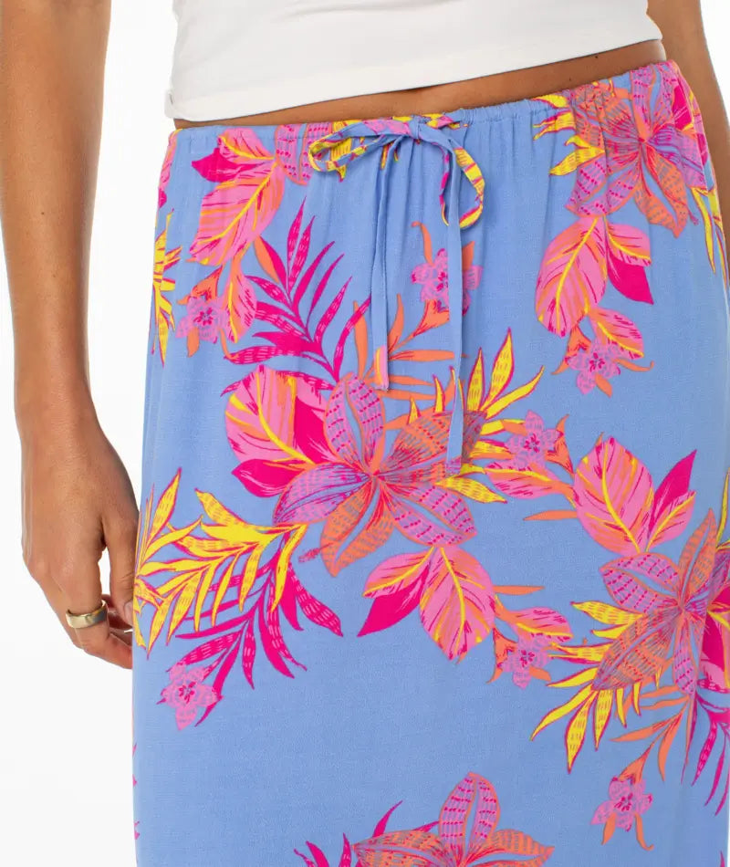 Roxy Women’s Iyla Woven Skirt Cornflower Blue Summer Daze zoomed