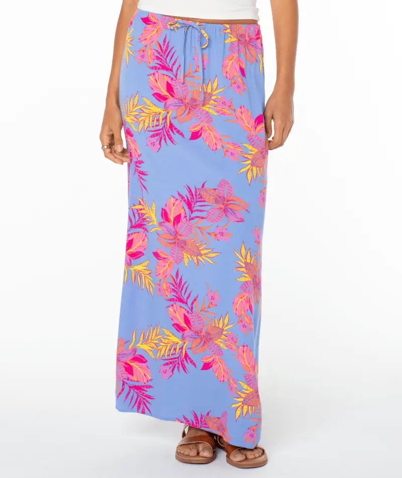 Roxy Women’s Iyla Woven Skirt Cornflower Blue Summer Daze front 1