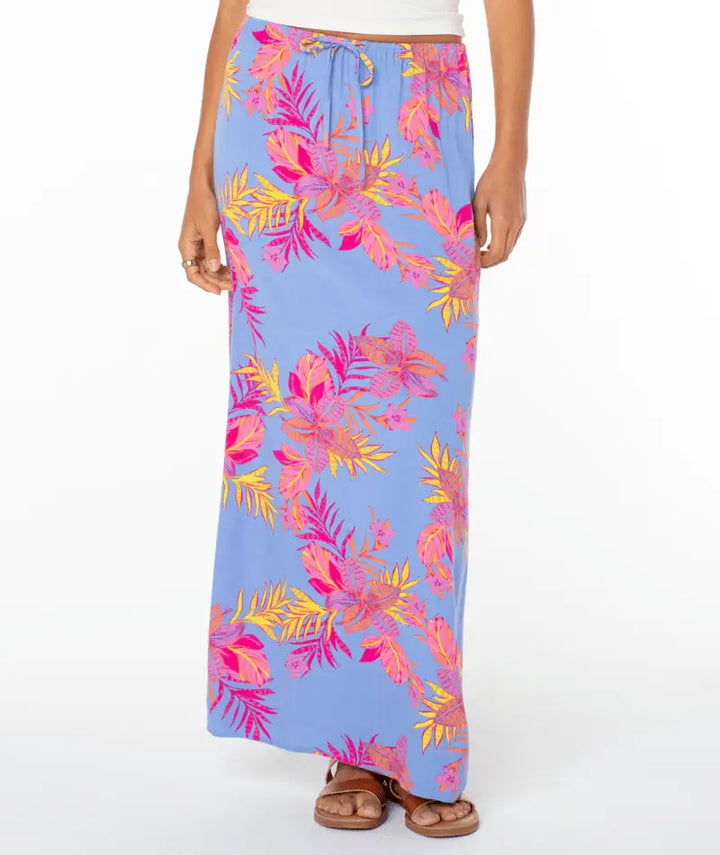 Roxy Women’s Iyla Woven Skirt Cornflower Blue Summer Daze front 1