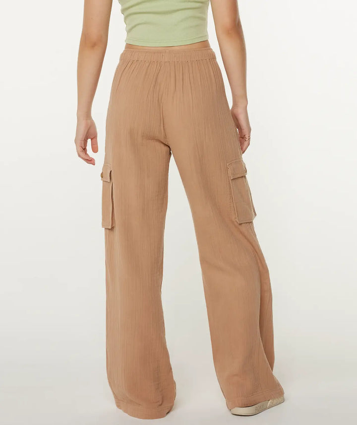 Roxy Women’s Precious Cargo Solid Pant Praline Solid 4