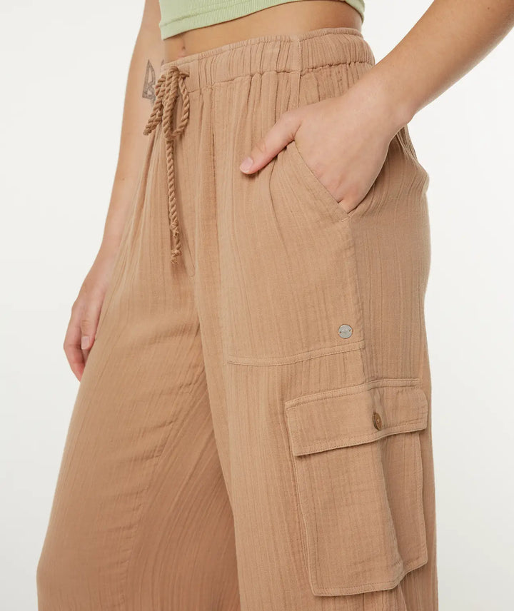 Roxy Women’s Precious Cargo Solid Pant Praline Solid 3