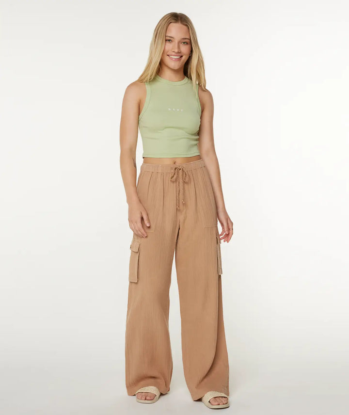Roxy Women’s Precious Cargo Solid Pant Praline Solid 1