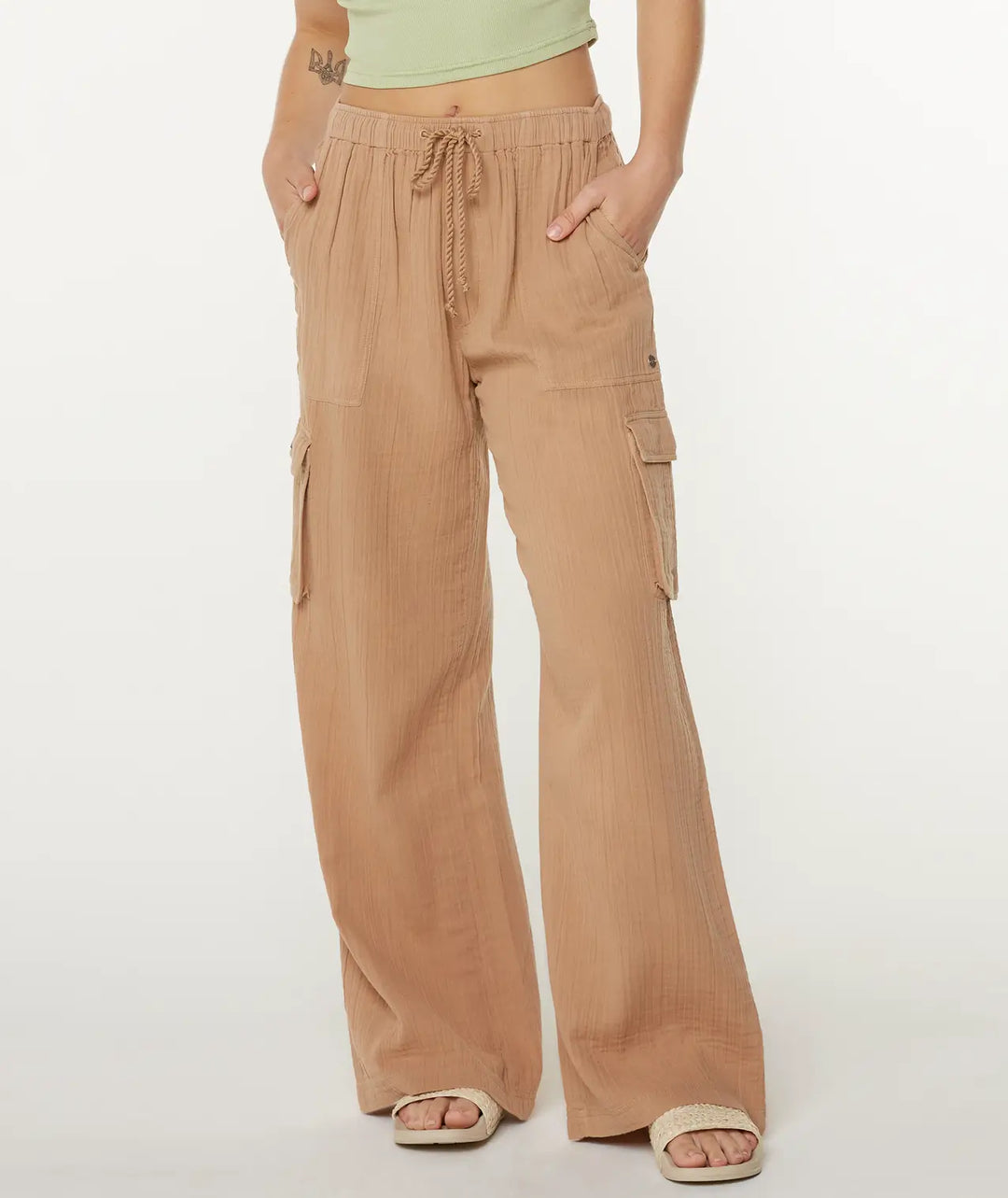 Roxy Women’s Precious Cargo Solid Pant Praline Solid