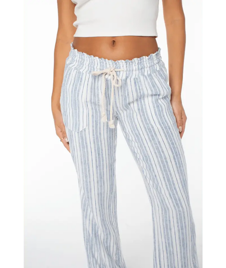 Roxy Women’s Oceanside Stripe Pant Blue Horizon Lisbon Stripe 3