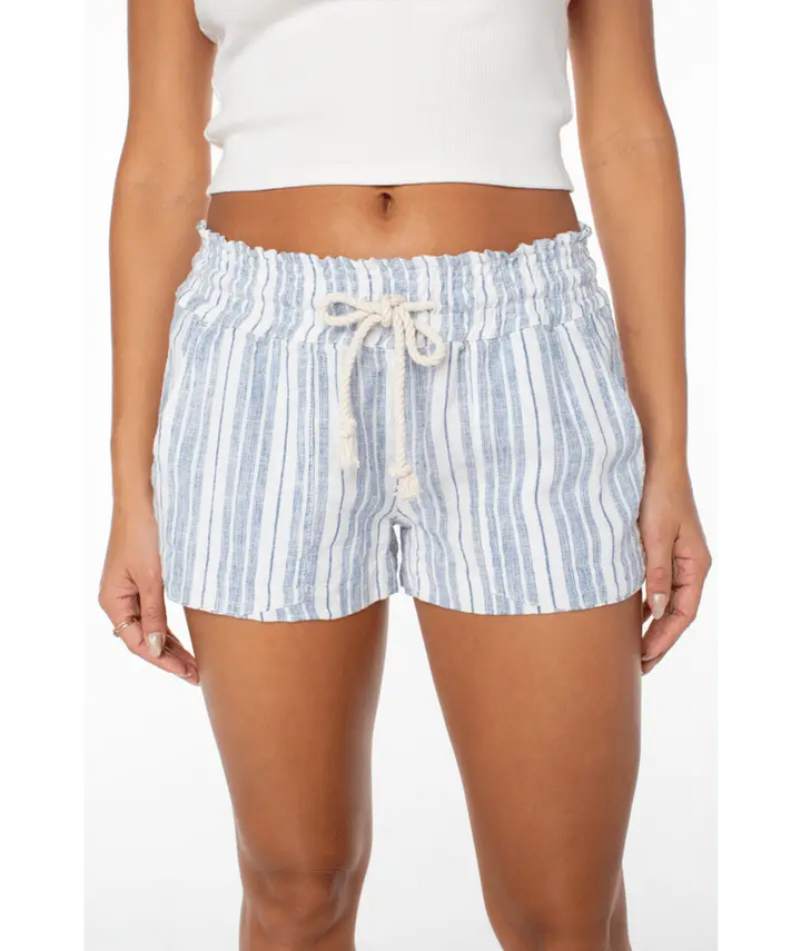 Roxy Women’s Oceanside Stripe Short Blue Horizon Lisbon Stripe