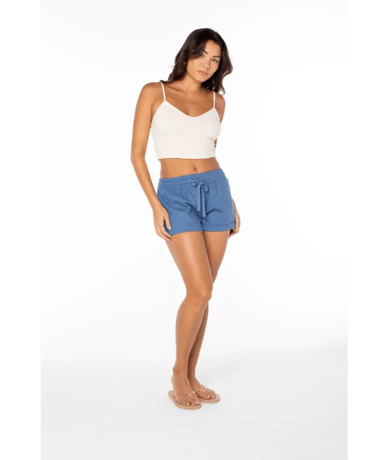 Roxy Women’s Laguna Shorts Blue Horizon Solid 3