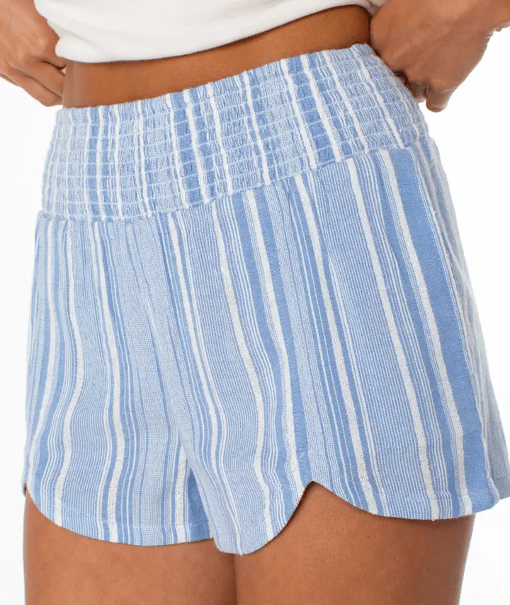 Roxy Women’s Harbor View Short Cornflower Blue Coastline Stripe close