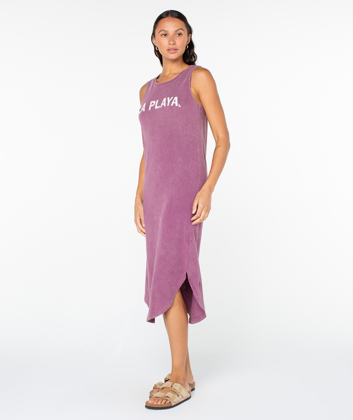 Roxy Women's La Playa Wildflower Midi Dress purple1