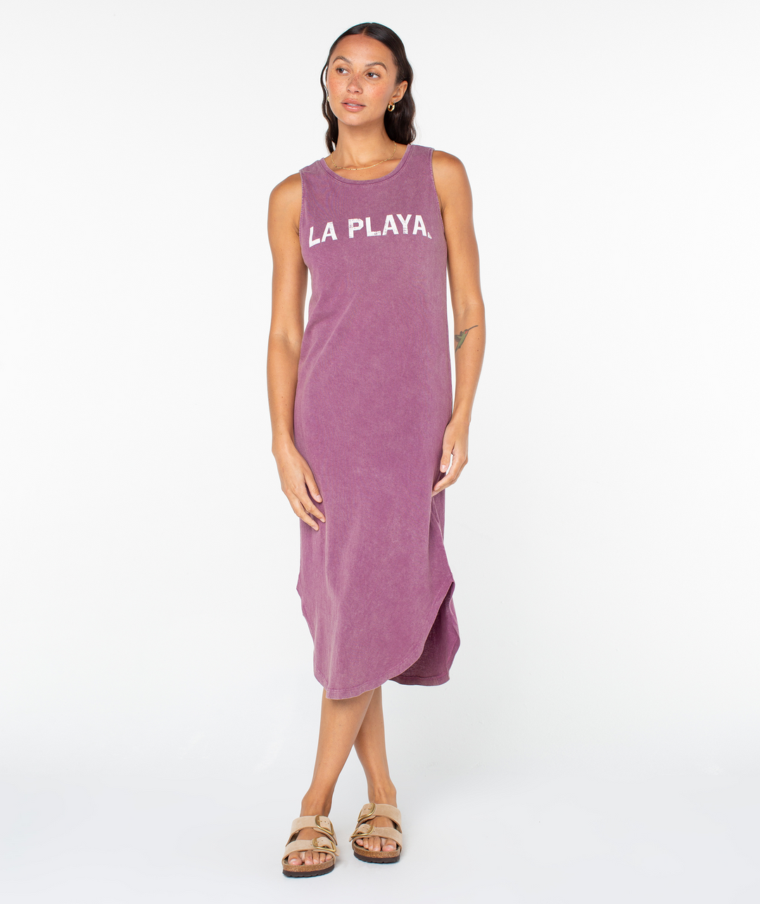 Roxy Women's La Playa Wildflower Midi Dress purple3