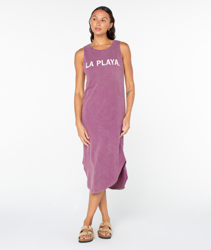 Roxy Women's La Playa Wildflower Midi Dress purple3