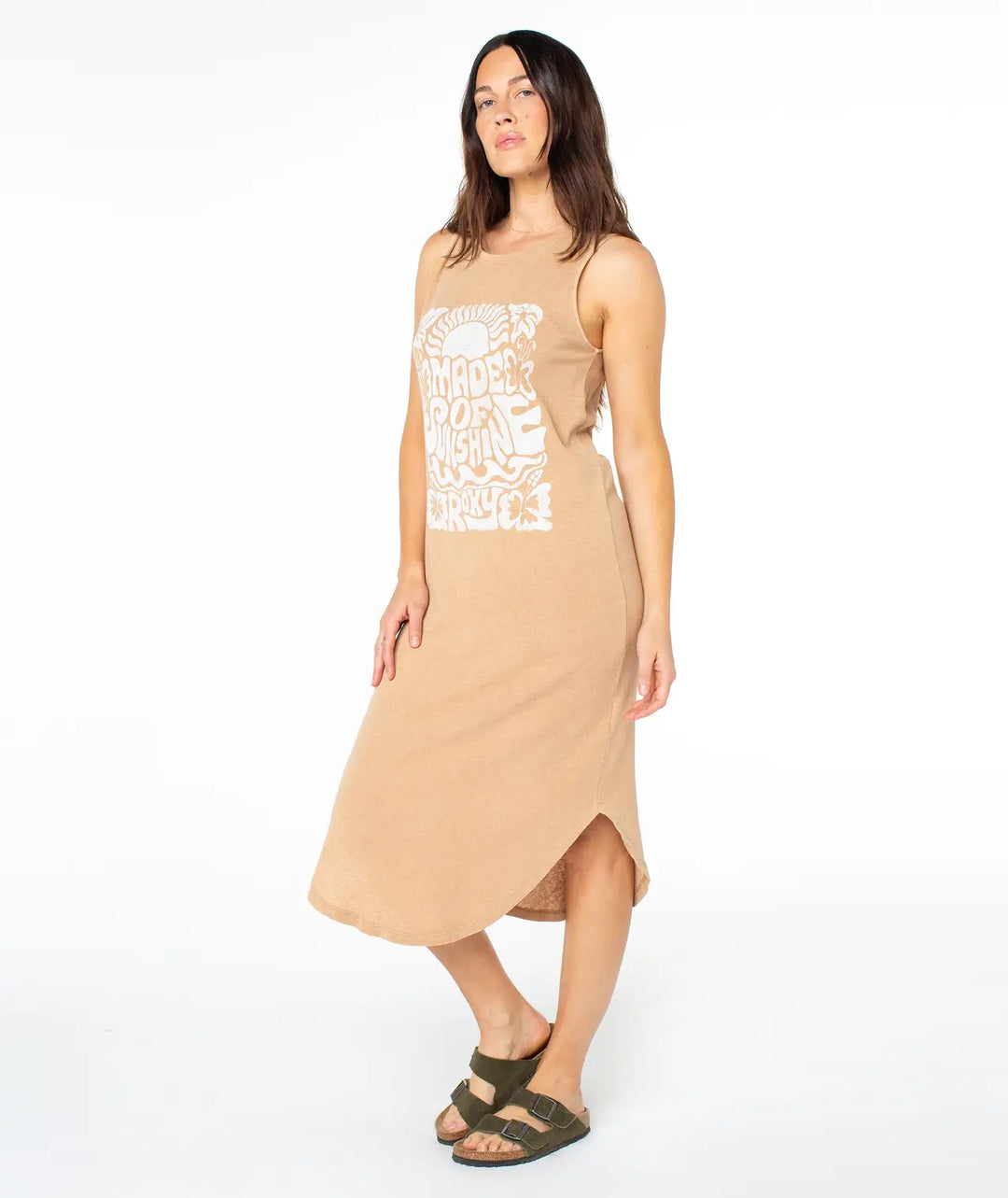 Roxy Women’s Made Of Sunshine Wildflower Midi Dress Praline 3