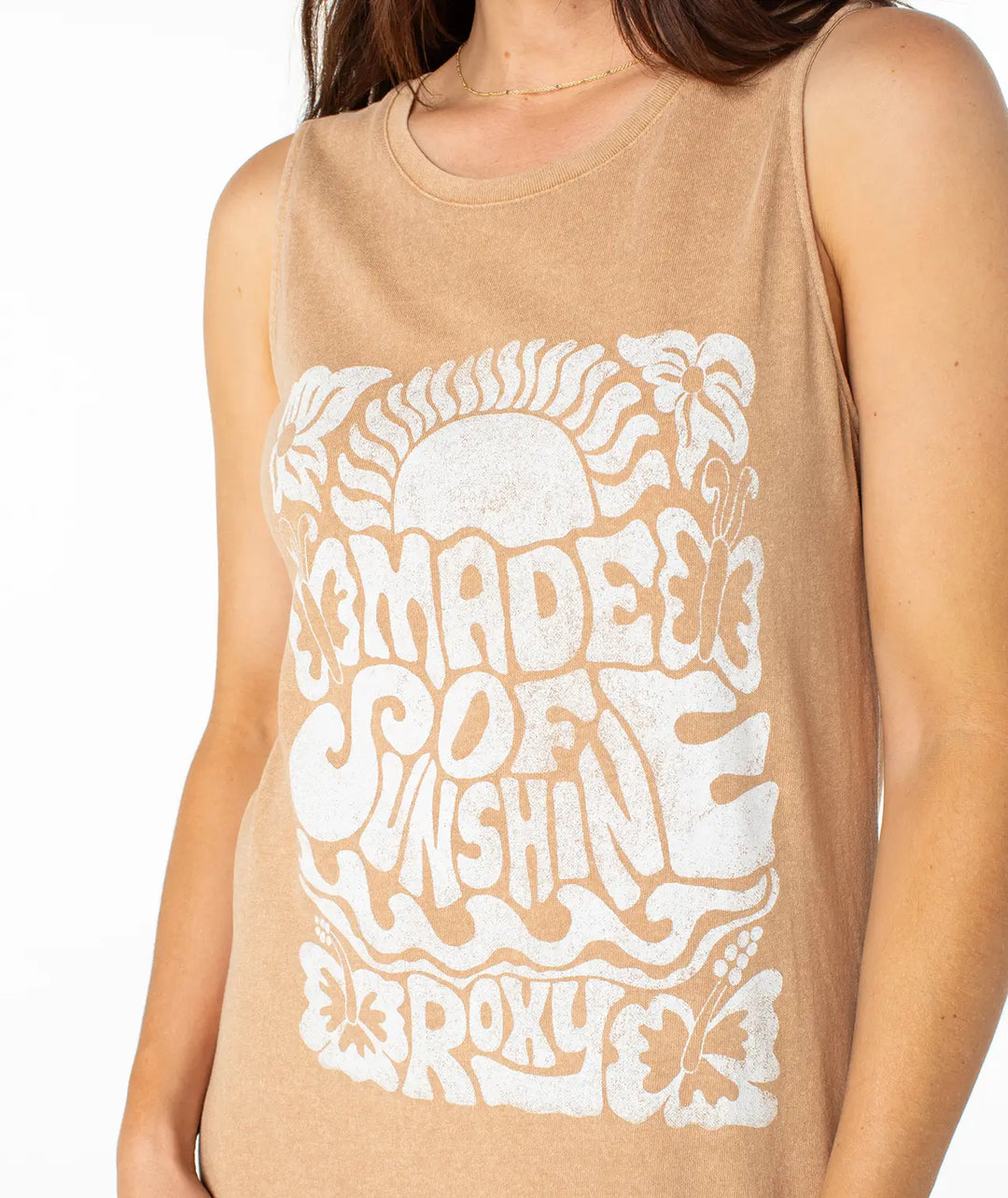 Roxy Women’s Made Of Sunshine Wildflower Midi Dress Praline 1