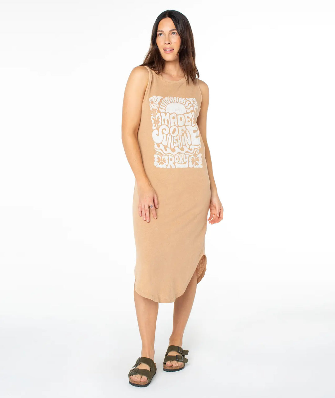 Roxy Women’s Made Of Sunshine Wildflower Midi Dress Praline