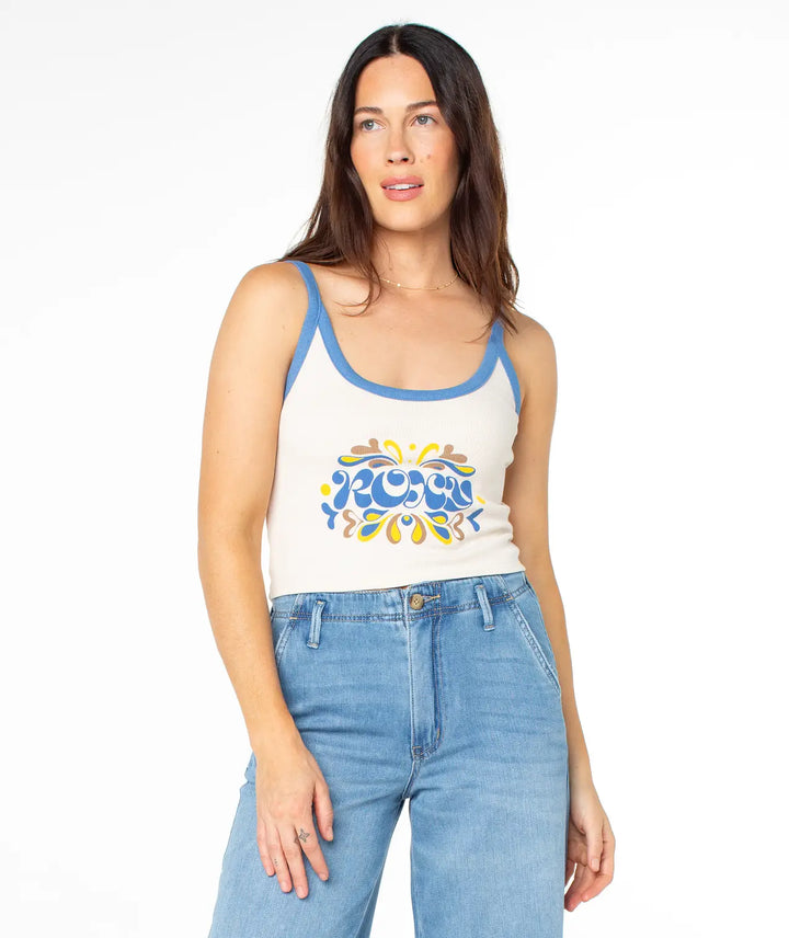 Roxy Women’s Epic Vibe Wanderer Tank Parchment 1
