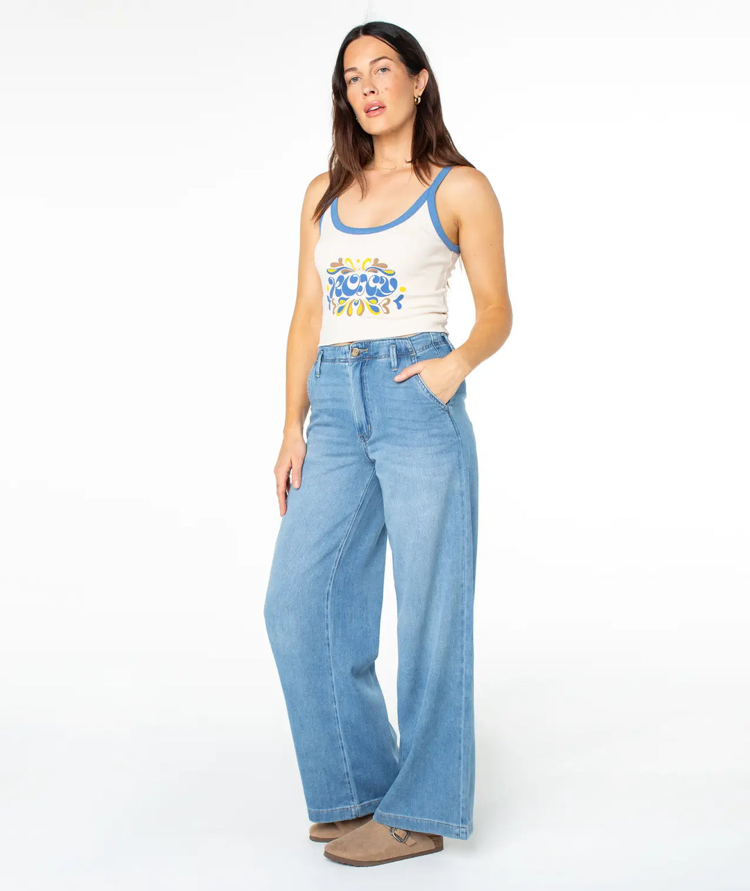 Roxy Women’s Epic Vibe Wanderer Tank Parchment