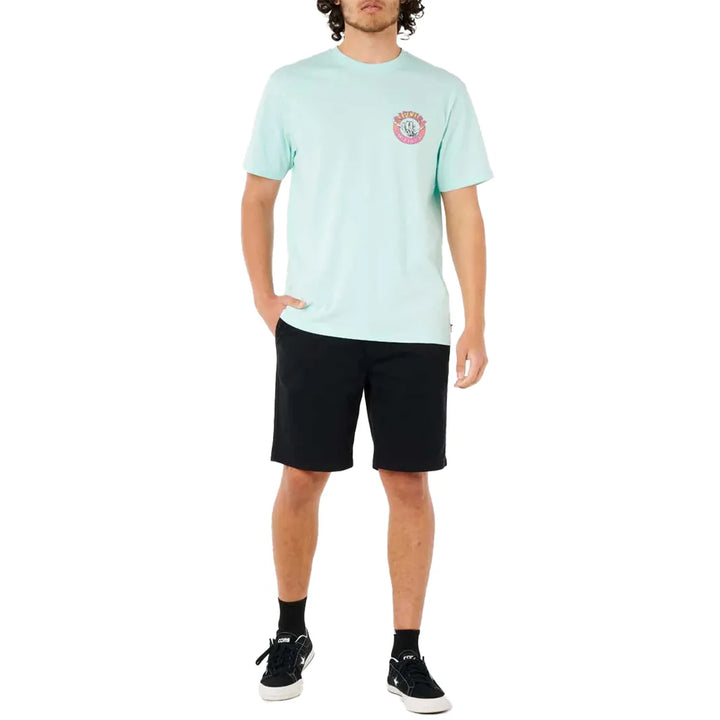 Ripcurl Men's Shred Til Tee - Light Aqua 3