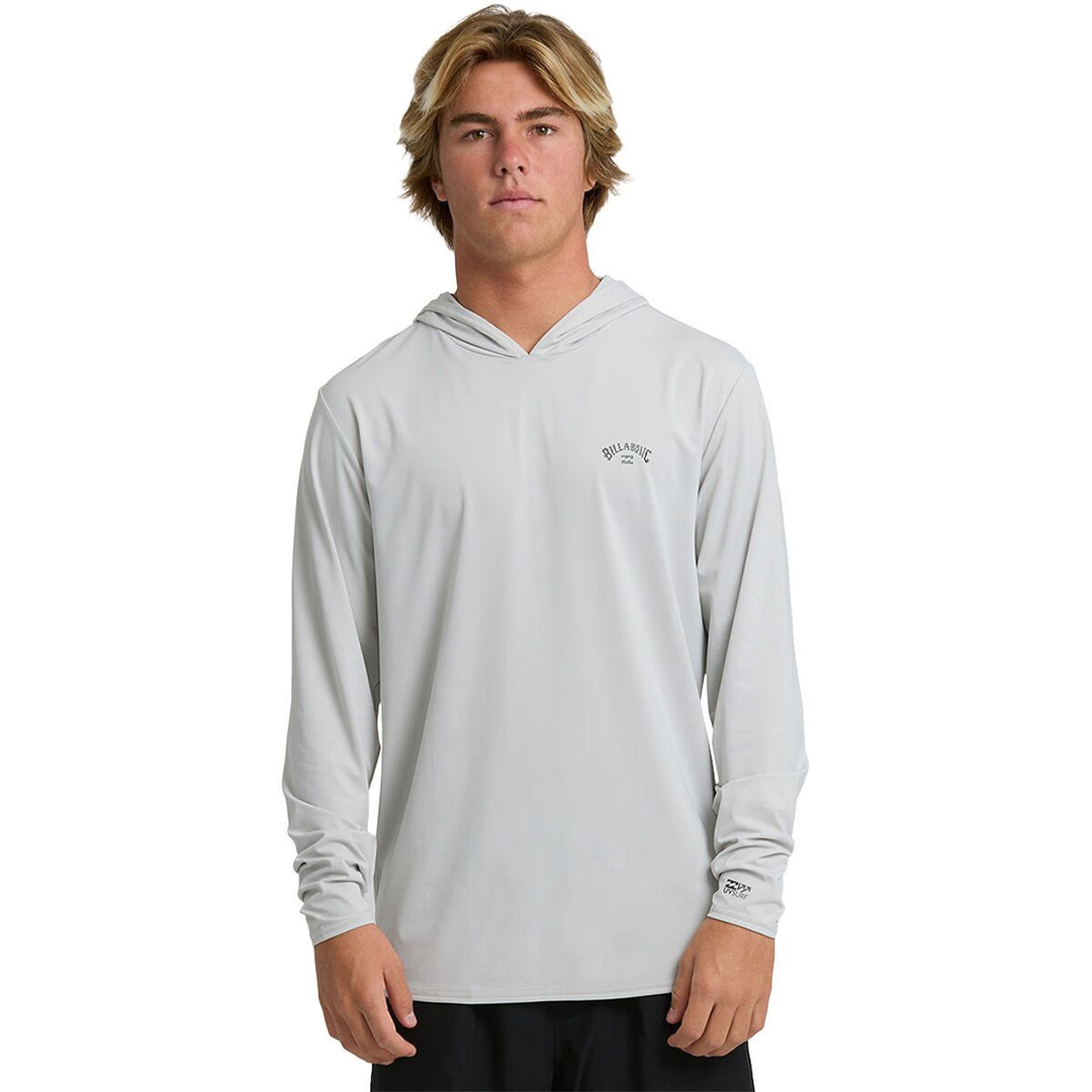 Billabong Men’s Arch Mesh Hood Long Sleeve - Silver