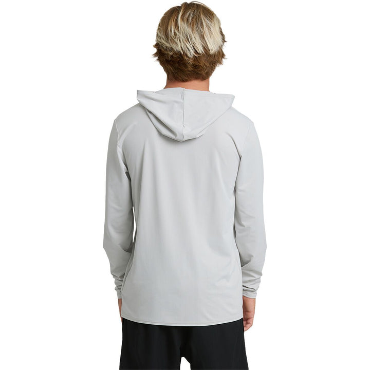 Billabong Men’s Arch Mesh Hood Long Sleeve - Silver 1