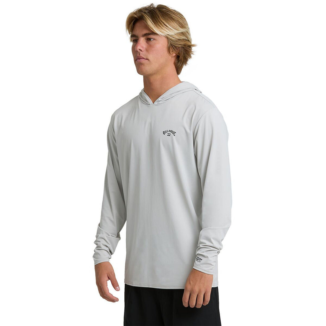 Billabong Men’s Arch Mesh Hood Long Sleeve - Silver 2