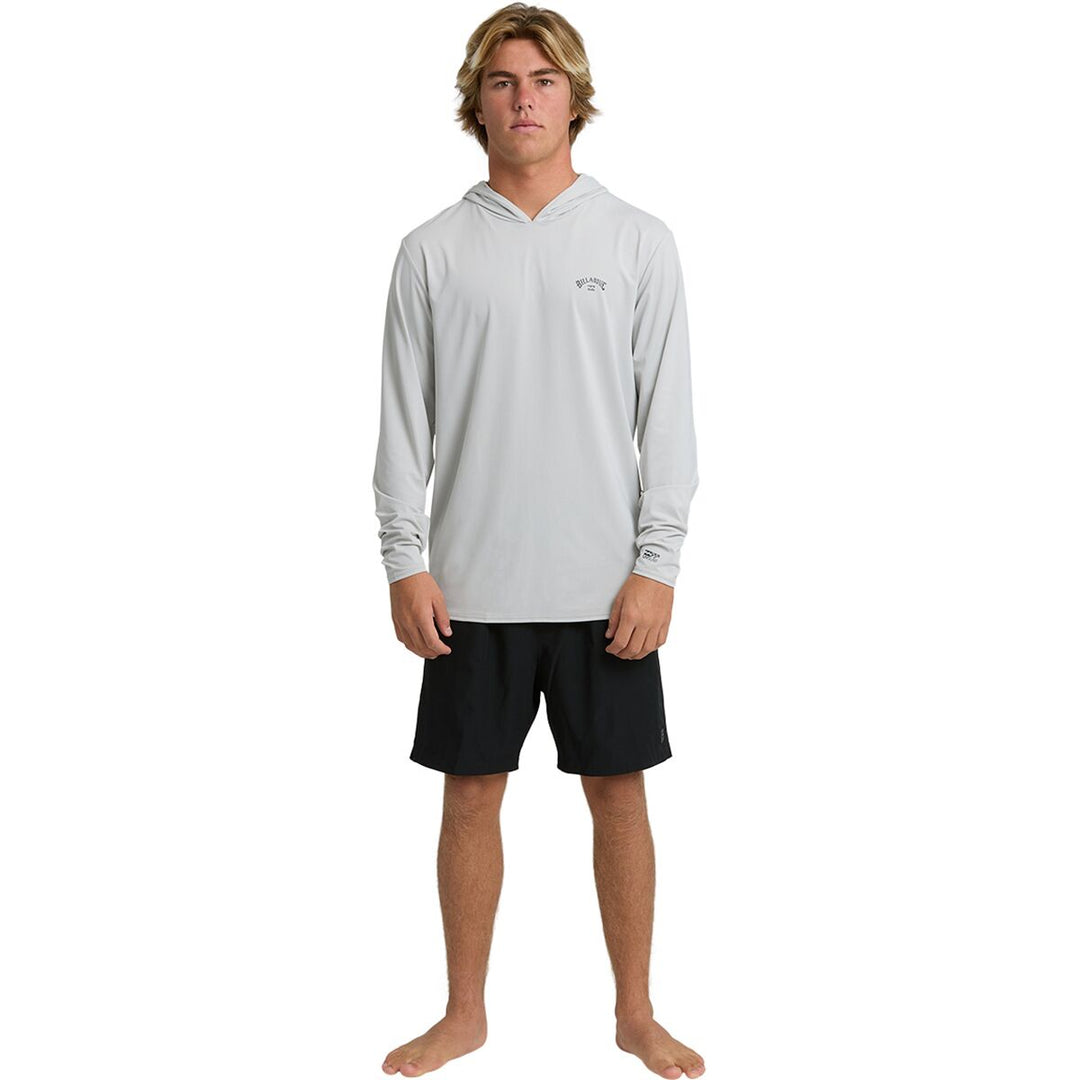 Billabong Men’s Arch Mesh Hood Long Sleeve - Silver 3