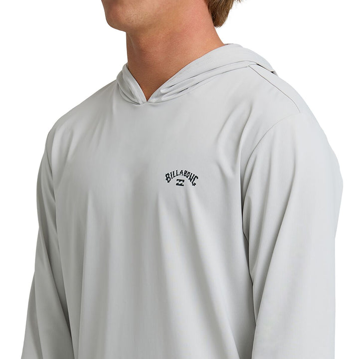 Billabong Men’s Arch Mesh Hood Long Sleeve - Silver 4