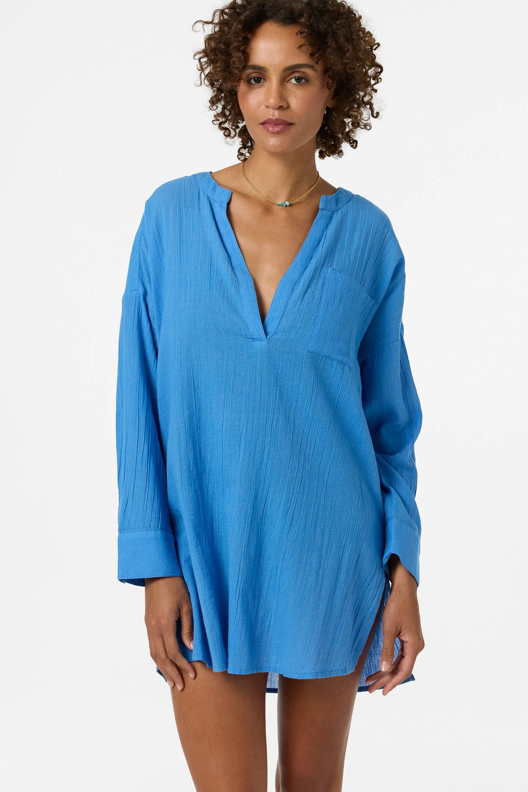 O'Neill Belizin Long Sleeve Cover-Up - Blue
