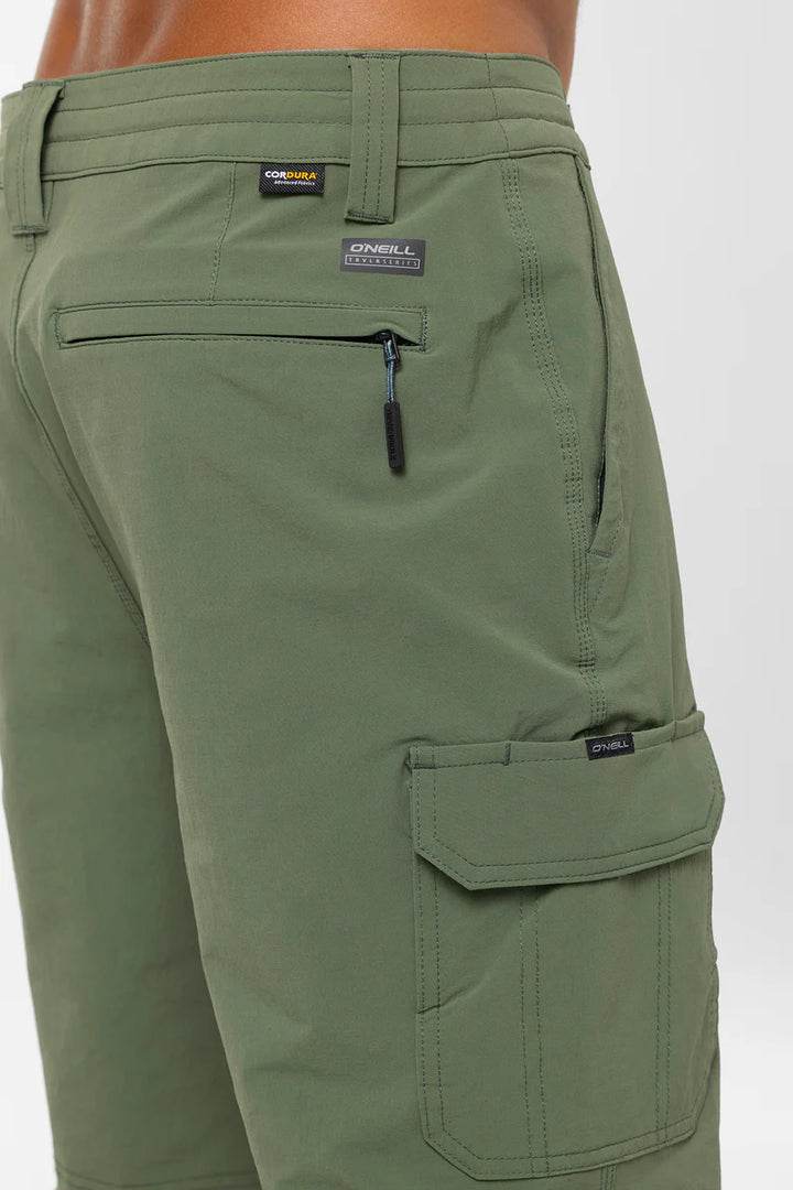 Oneill Men's Trvlr Cargo 20" Cargo Shorts OLV 3
