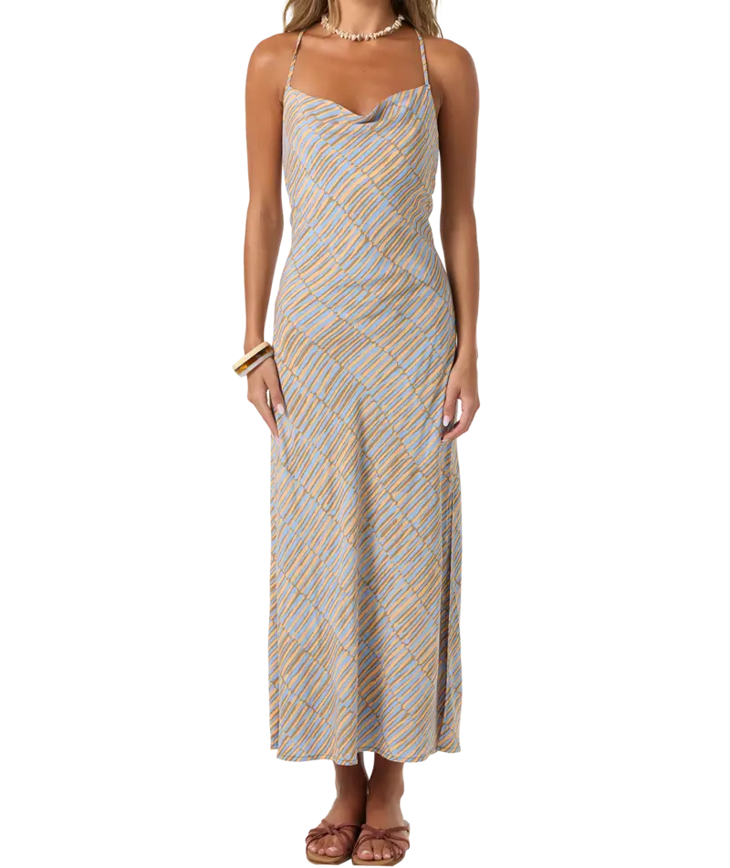 O'Neill Holly Stripe Dress - Dark Khaki 1
