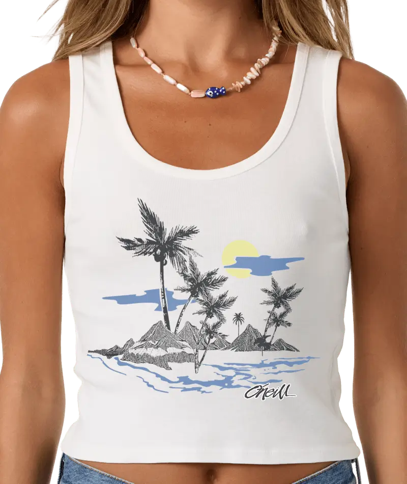 O'Neill Women's Motu Scoop Neck Tank - White