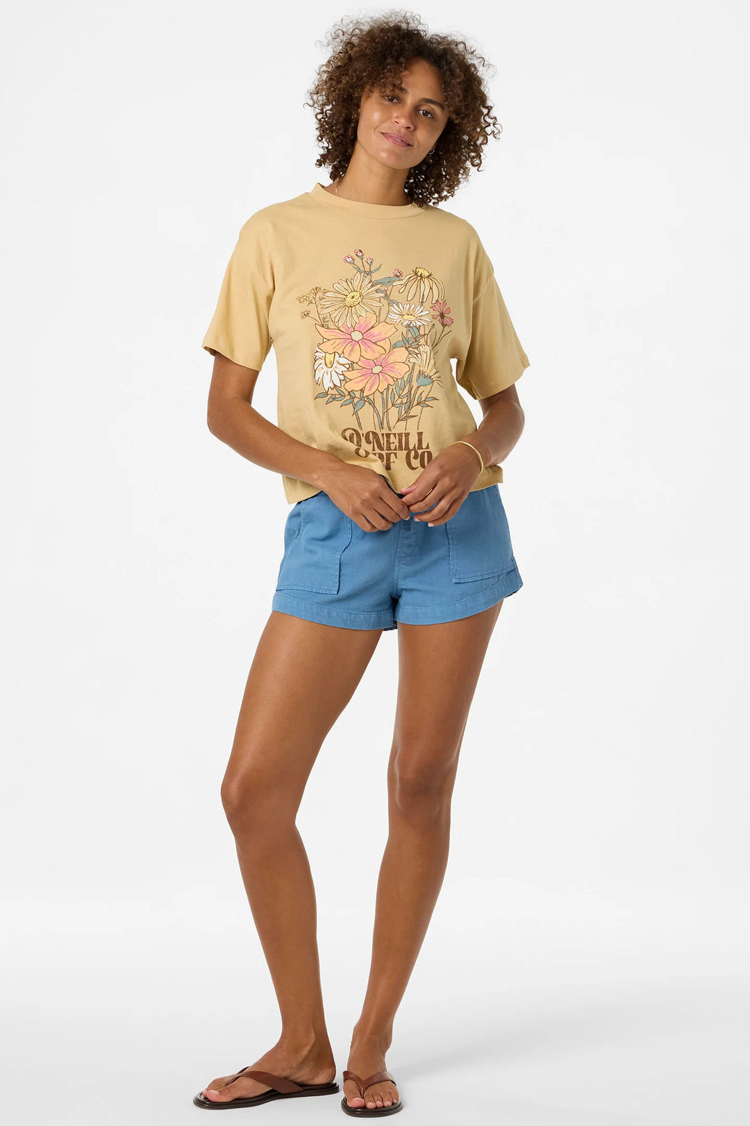 O’Neill Women’s Bouquet Easy Tee - Warm Sand 2