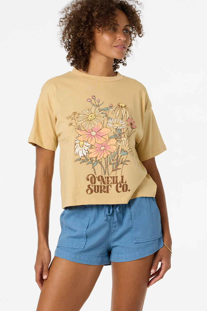 O’Neill Women’s Bouquet Easy Tee - Warm Sand 3