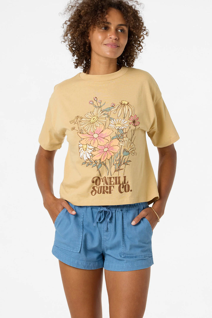 O’Neill Women’s Bouquet Easy Tee - Warm Sand