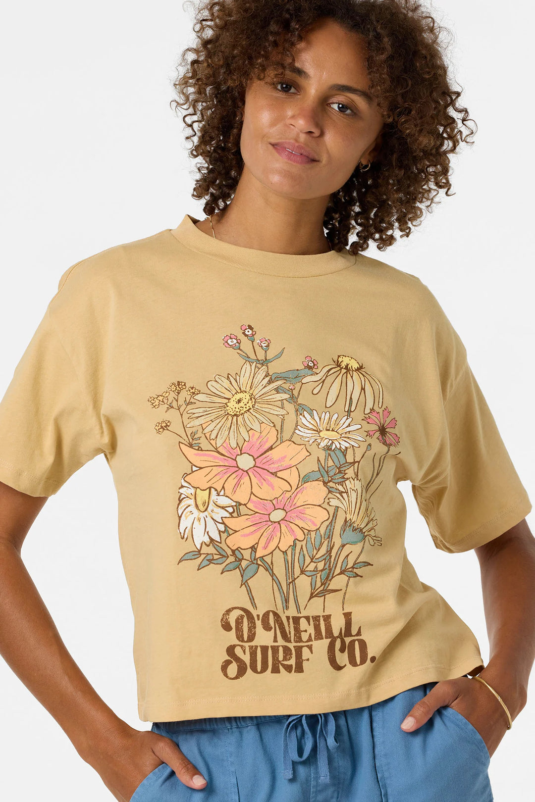 O’Neill Women’s Bouquet Easy Tee - Warm Sand 4