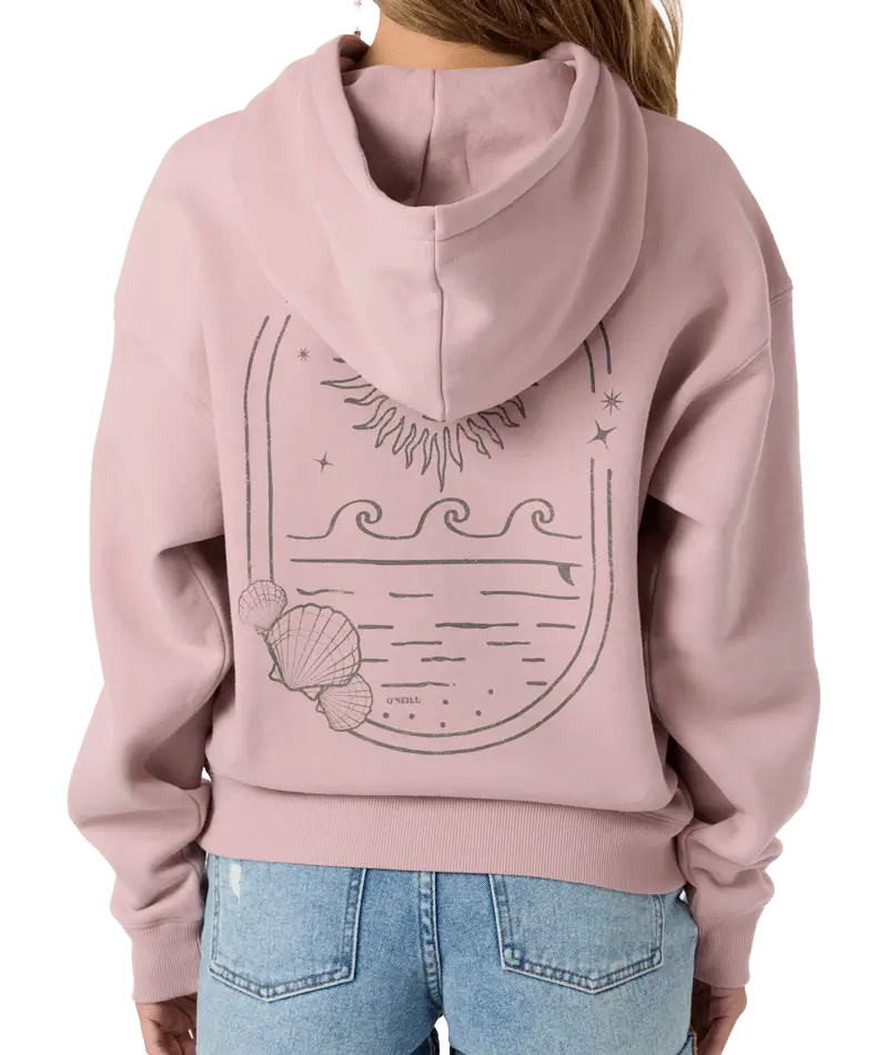 O'Neill Women's Sunshell Relaxed Hoodie Orchid Front View