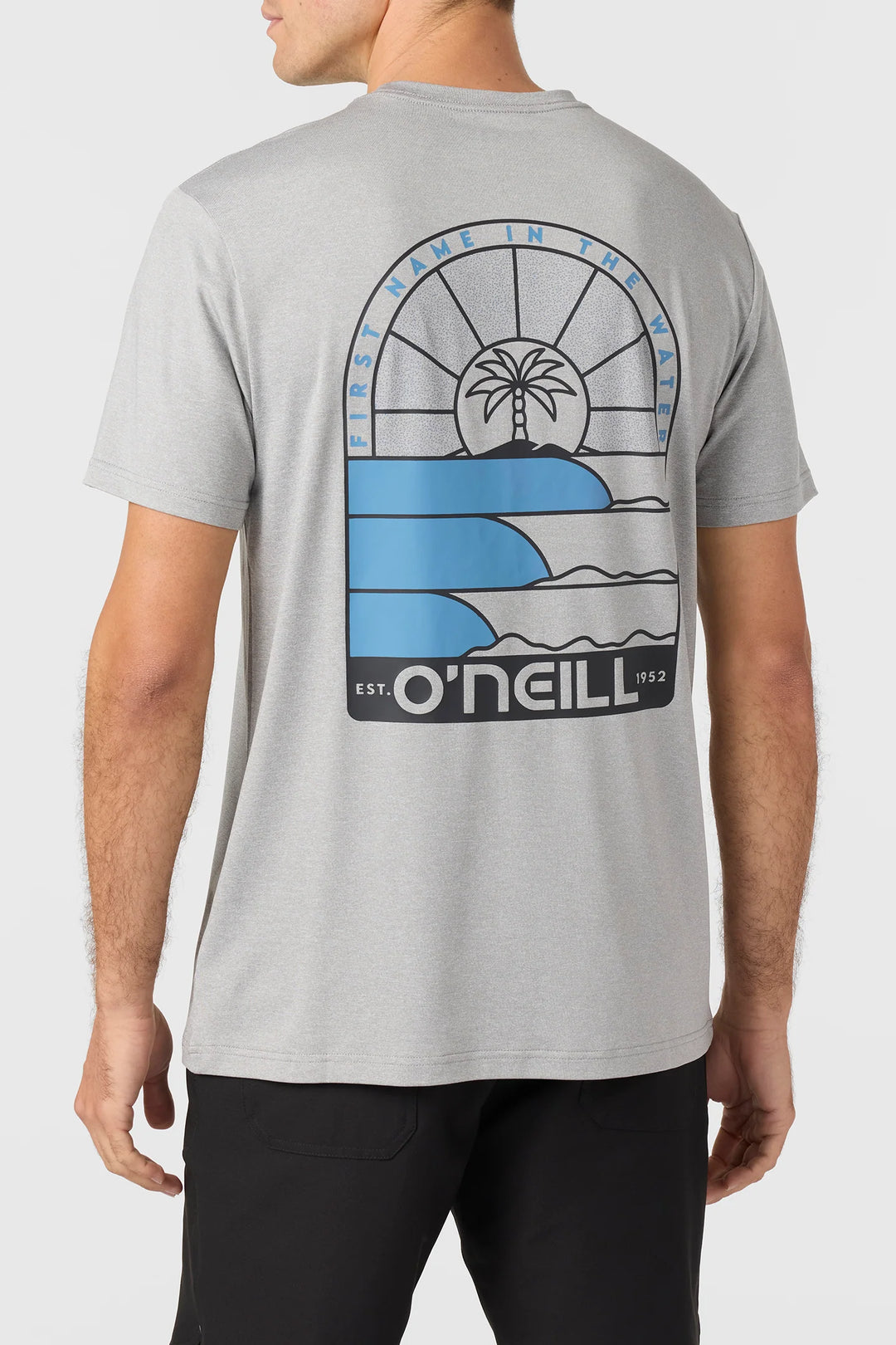 Oneill Men's Trvlr UPF Isle Tee - Heather Grey 4