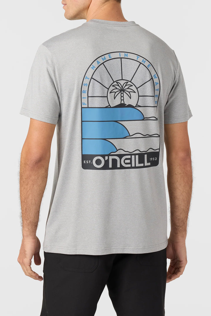 Oneill Men's Trvlr UPF Isle Tee - Heather Grey 4
